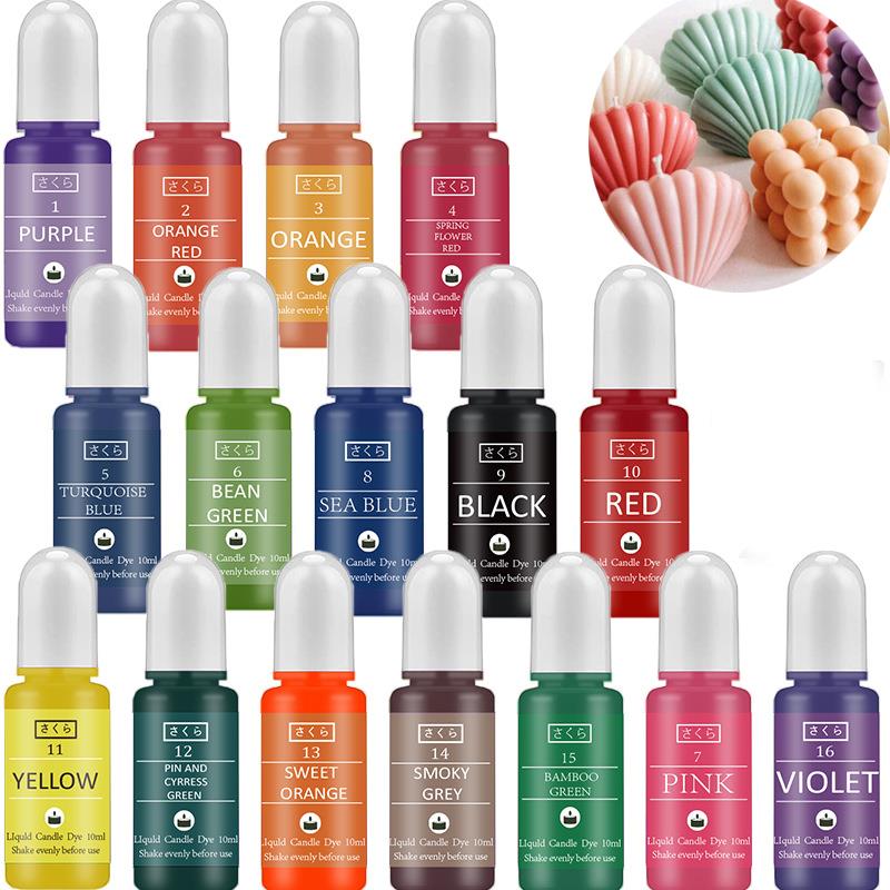 Soy Wax Pillar Blend - 10 ml/Bottiglia Candela Cera Pigmento Colorante
