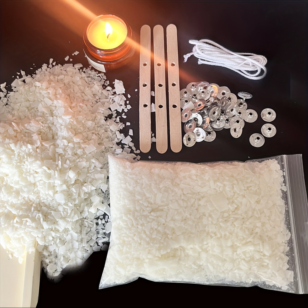Soy Wax Pillar Blend - Kit per realizzare candele 100G Cera