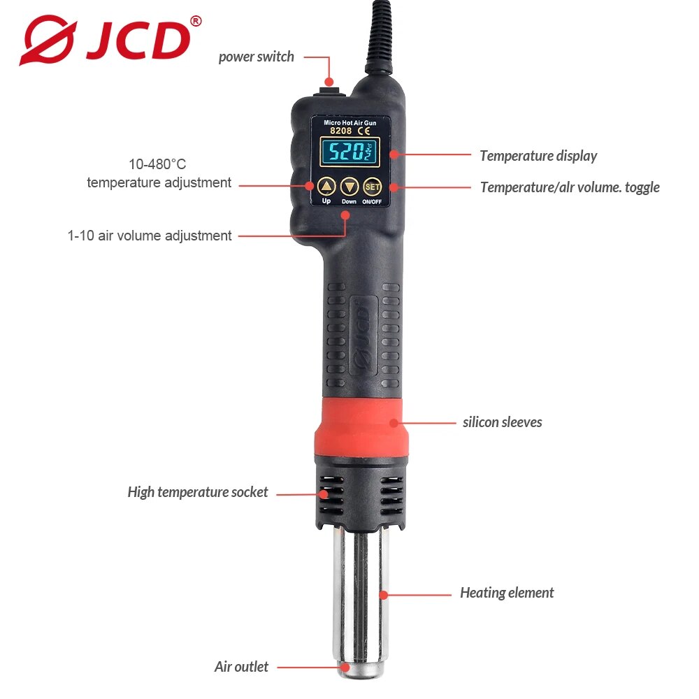 JCD Micro Hot Air Gun 8208 750 - Heat Gun Embossing recensione e prezzo