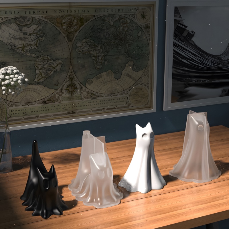 Gatto fantasma Halloween Ornam - Candle Making Design recensione e prezzo
