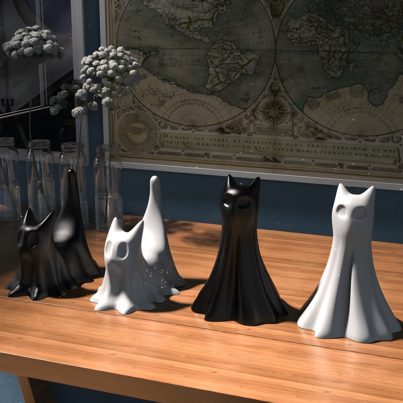 Gatto fantasma Halloween Ornam - Candle Making Design recensione e prezzo