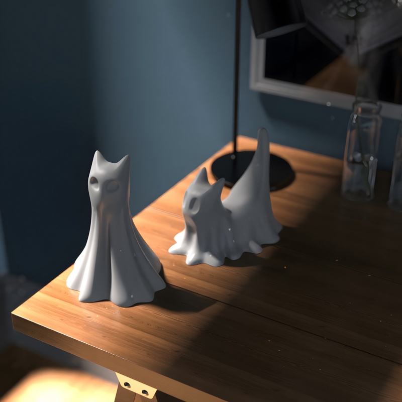 Gatto fantasma Halloween Ornam - Candle Making Design recensione e prezzo