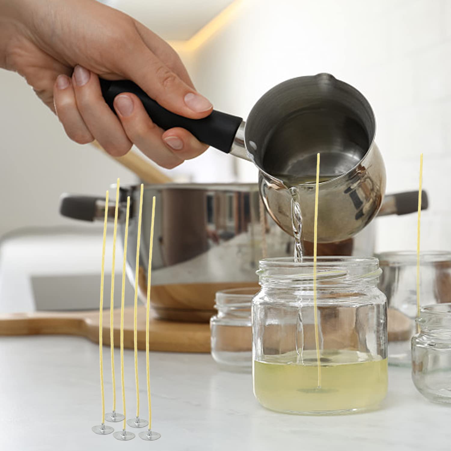 100 pezzi stoppini per candele - Candle Making Kit Beeswax recensione e prezzo